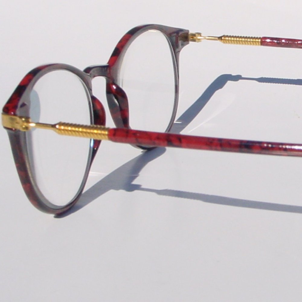 (NWT) Vintage 90's PC School Girl Reading Glasses +2.75 (S.Burgundy) - Picture 2 of 4